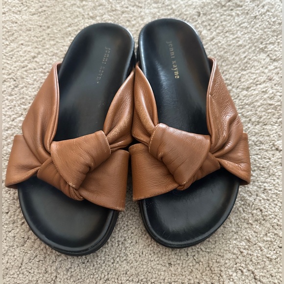 Jenni Kayne Leather Knot Sandal in Saddle - 39 - Picture 7 of 7
